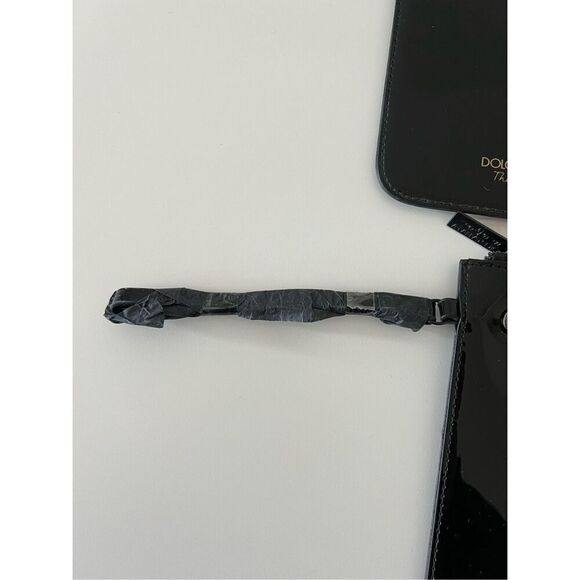 NWT Dolce Gabbana Women's Patent The Only One Beauty Cosmetic 3-Pouch Set Black - Picture 3 of 7